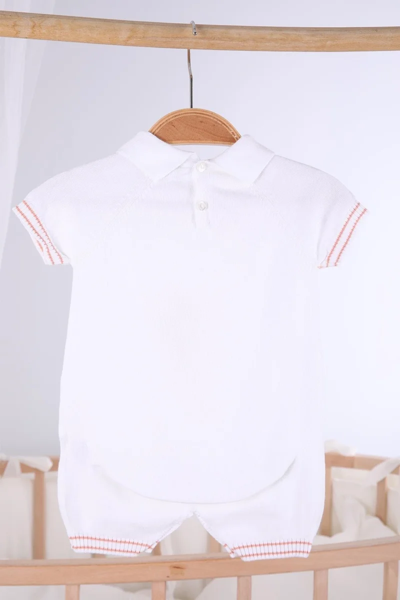بيبيك Short Sleeve Kite Pattern Baby Boy Jumpsuit 5501