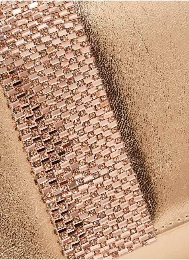 Styli Embellished Patch Clutch Bag