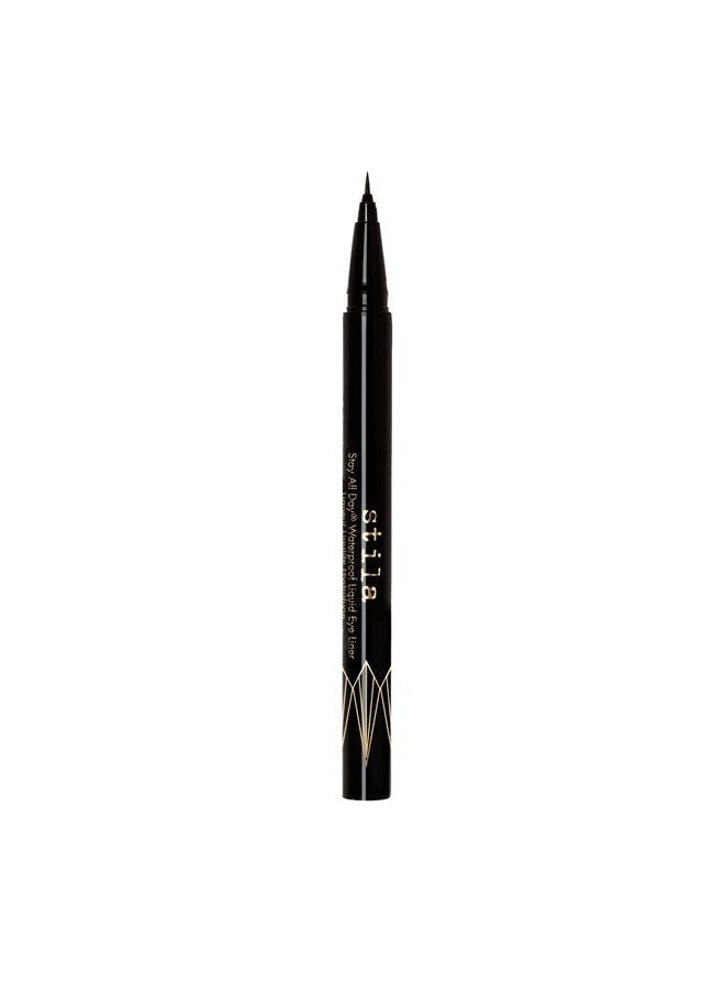 stila Stay All Day Waterproof Liquid Eye Liner - Micro Tip, Intense Black  - Image 2