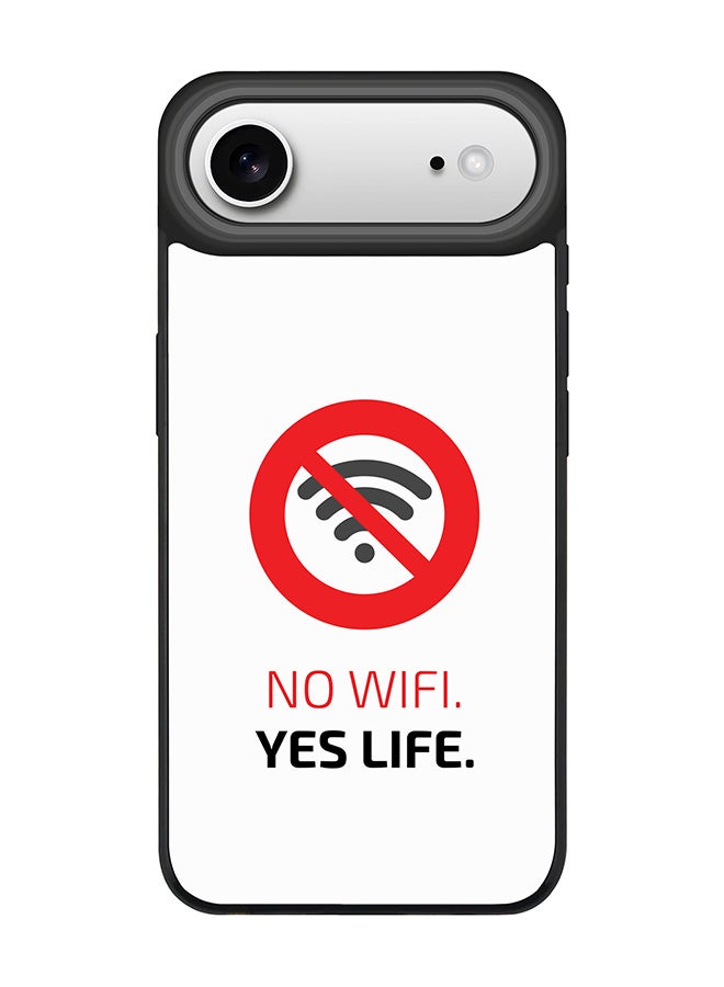 Stylizedd iPhone Air Case, [Compatible with MagSafe] Slim Magnetic cover Phone Case iPhone Air -No Wifi, Yes Life - Image 1