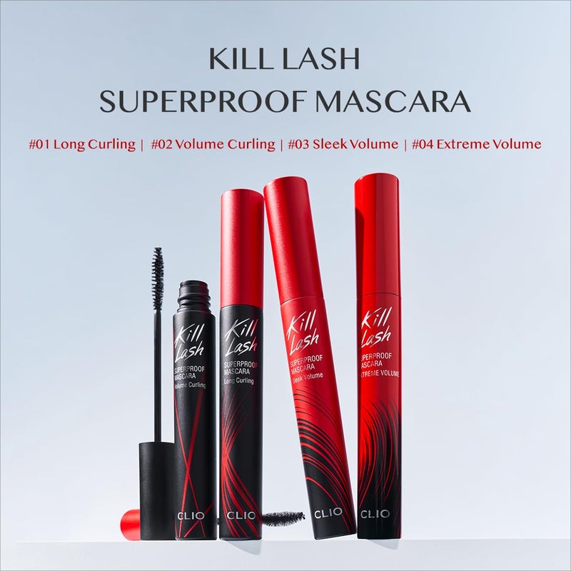 CLIO Kill Lash Superproof Mascara (01 LONG CURLING BLACK) - OLD VERSION - Image 5