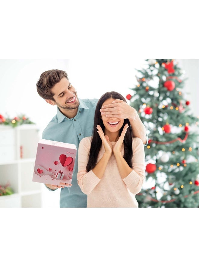 طقم صب اليدين على شكل قلب، يحتوي على ألجينات للصب وجص للقوالب، لصنع تمثال يدوي مزدوج للأزواج، أفكار هدايا للنساء، هدايا له، هدية عيد ميلاد للأصدقاء، هدية ذكرى زواج أو عيد الأب - Image 2