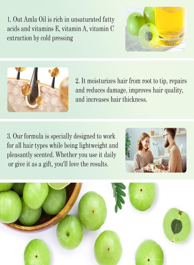 FSLHCY Amla Oil 60ML, Hair Oil for Healthy Hair Growth, Natural & Vegan, Promotes Thicker, Fuller, Shinier Hair for Men and Women - Image 5