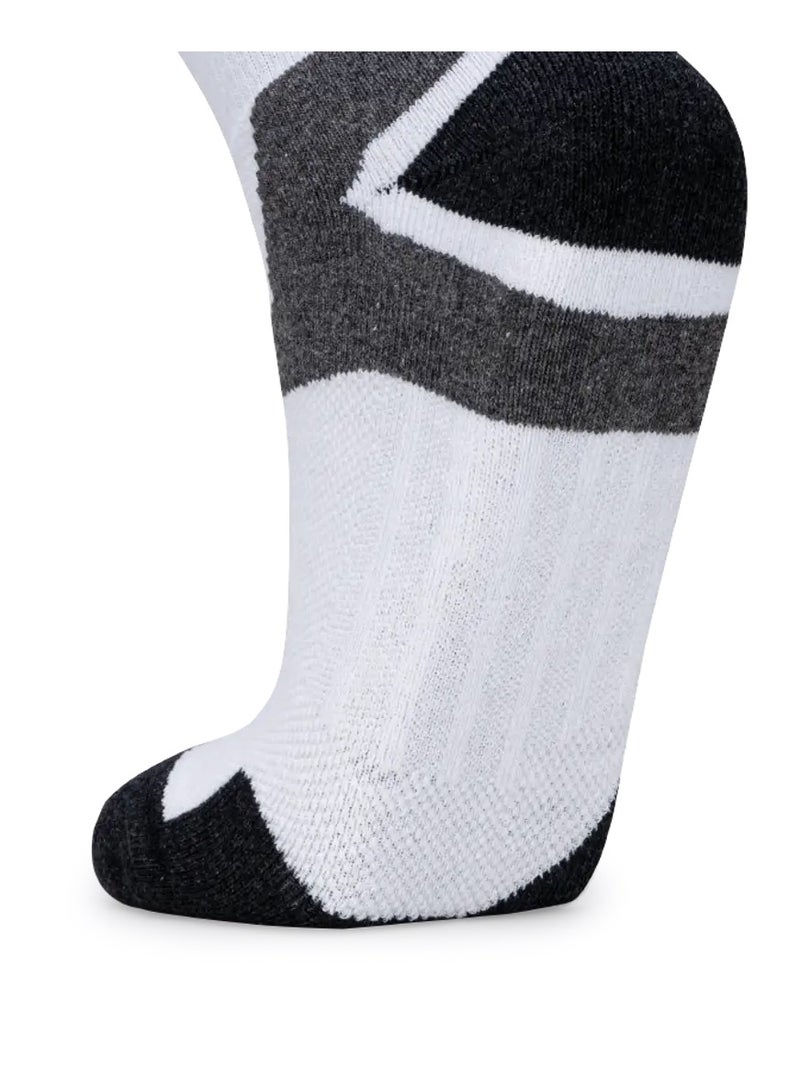 HUNDRED Men'S Sports Socks - Quarter (White) (Hbas-3M057-1) - Image 2
