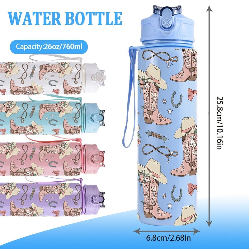26oz / 760ml Sports Water Bottle with Straw for Gym Outdoor and Travel - Image 3