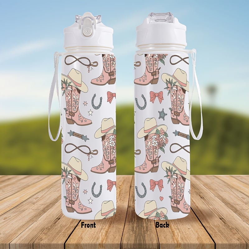 26oz / 760ml Sports Water Bottle with Straw for Gym Outdoor and Travel - Image 1
