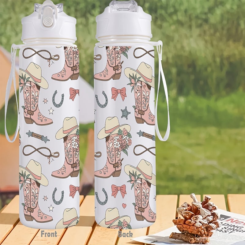 26oz / 760ml Sports Water Bottle with Straw for Gym Outdoor and Travel - Image 2