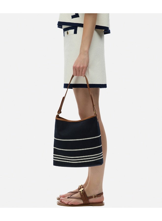 Ipekyol Striped Bucket Bag  - Image 5