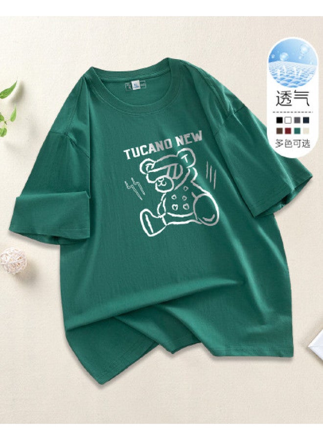 Tucano short Sleeve T-shirt - Summer Couple Matching Tees, Comfortable Casual Round Neck Printed Half Sleeve Top - Image 1