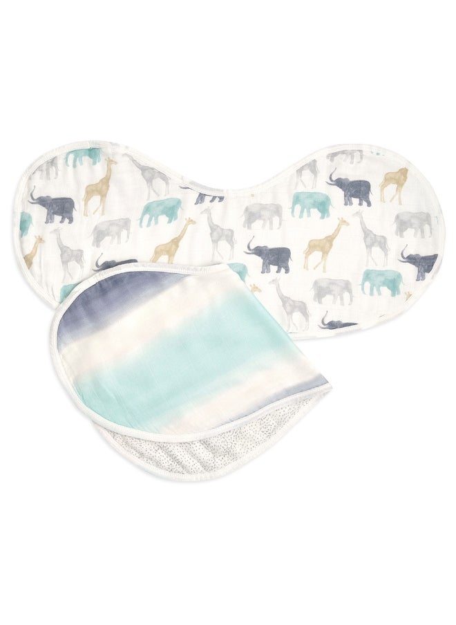 aden + anais - Silky Soft Burpy Bib  Pack of 2  Expedition - Image 1