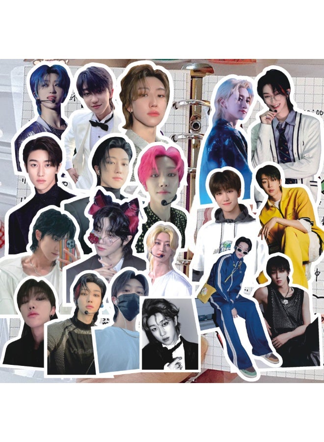 NIBEMINENT 74 Pcs Kpop SEVENTEEN - THE8 Deco Kit Waterproof Stickers, High Definition Printing Bright Colors, Suitable for Laptop Skateboard Luggage Water Bottle Guitar DIY - Image 1