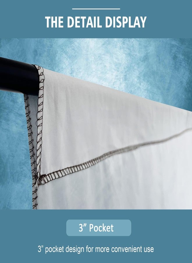 Haboke Abstract Professional Photography Backdrop for Portrait Photo Props Booth Background Photoshoot Studio with Ployester Fabric Roller Pocket on Top(8x10ft, Light Blue) - Image 5
