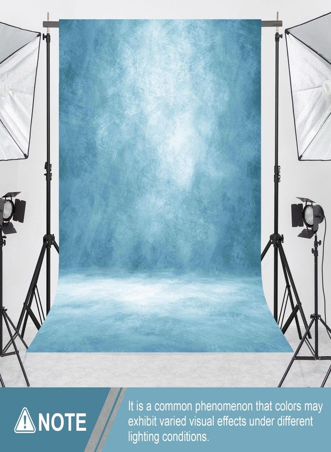 Haboke Abstract Professional Photography Backdrop for Portrait Photo Props Booth Background Photoshoot Studio with Ployester Fabric Roller Pocket on Top(8x10ft, Light Blue) - Image 4