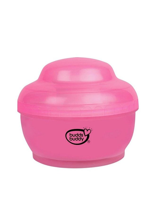 BuddsBuddy Bpa Free Popo Baby Powder Puff With Storage Powder Case (Pink)  - Image 2