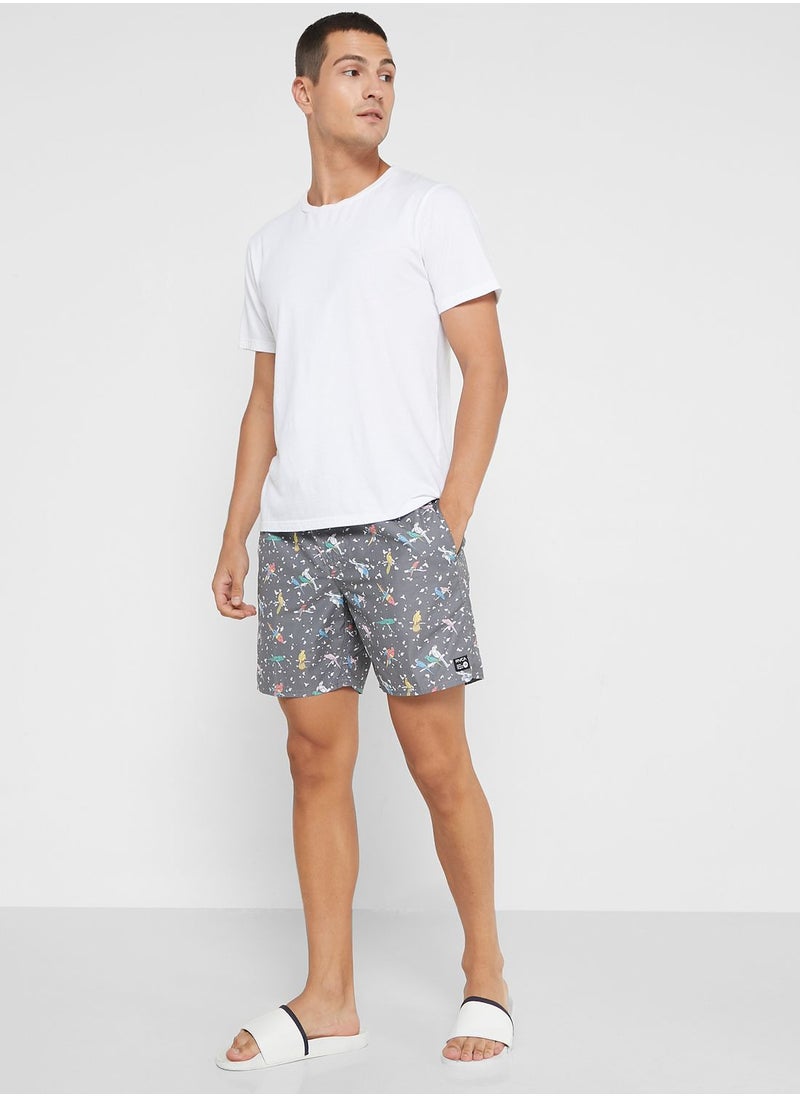 rvca - Logo Swim Shorts - Image 1