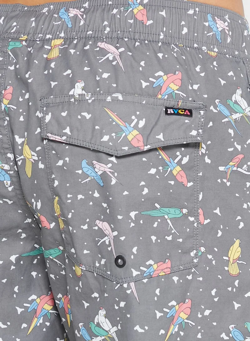 rvca Logo Swim Shorts