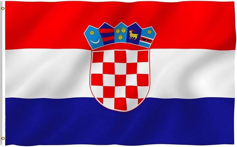 Boolavard World Cup 2026 Flag - Official National Flag 5ft X 3ft Large Double Sided With Brass Eyelets USA Canada Mexico (Croatia) - Image 1