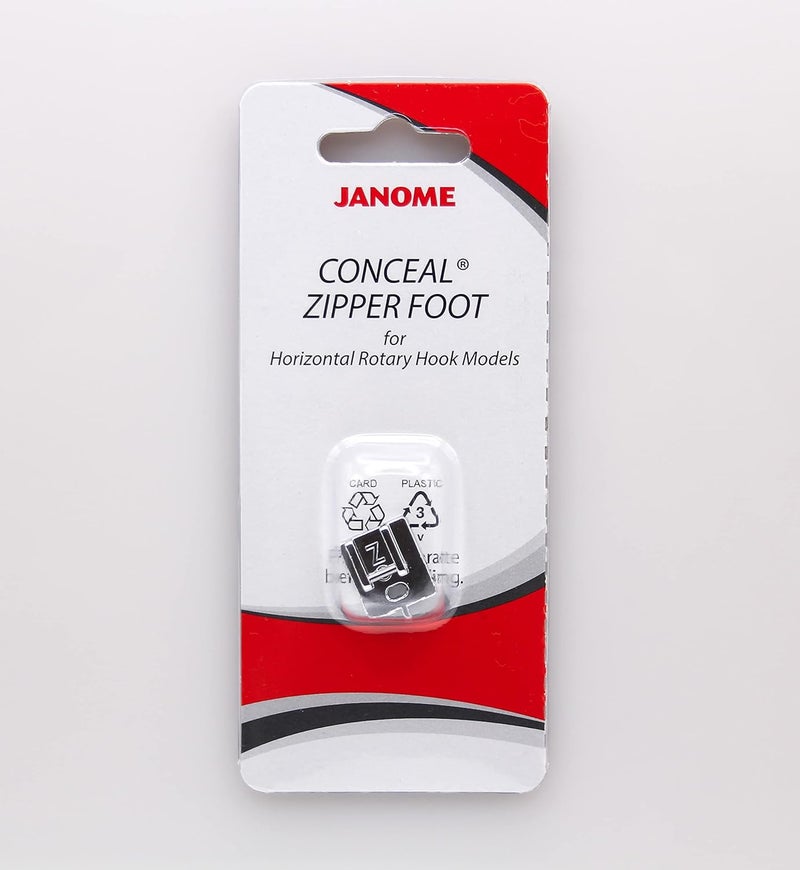Janome Sewing Machine Concealed Zipper Foot (Part No. 200333001 Category B/C) - Image 1