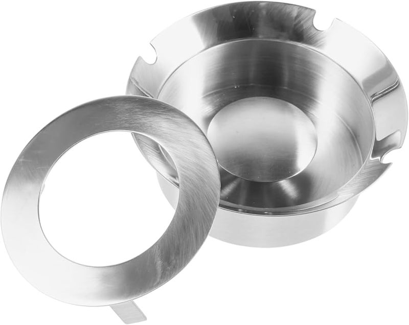 Stainless Steel Smokeless Ashtray for Cigar and Cigarette Outdoor Car Office Home Use - Image 2