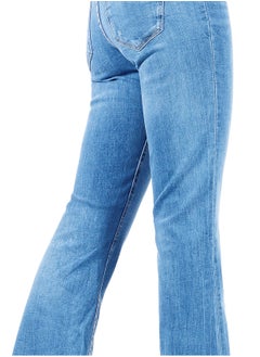 Web Denim Web Denim High Waist Flare Jeans for Women - Stretchy Slim Fit Denim Pants  - Image 4