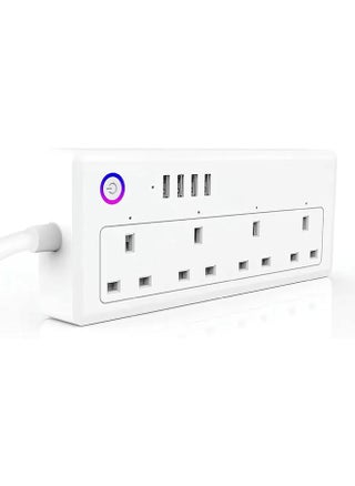 XLT Smart Life Tuya APP 1.8m Cable Intelligent power strip 4 Outlets Plug Socket Wifi Smart Power Strip with USB 4 Charging Port App Voice Control Work with Alexa Google Home Assistant - pzsku/Z1C6A96FAD238423F81A0Z/45/_/1714556362/6d527663-c464-4197-b7e1-6604fca0f000