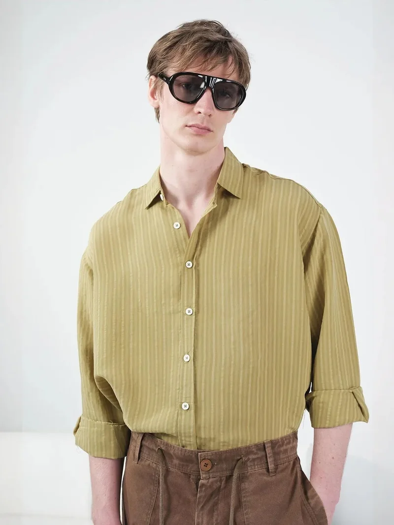 جيستو GIESTO Striped Long Sleeve Shirt