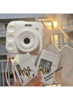Generic Camera HD Double Camera Cute Digital Campus Student Party Photo Camera Can Take Photos And Pass Mobile Phone Color Shooting 12-Body Color:Hd Dual Camera Lemon Yellow  - 64g Memory Card*  - Image 2