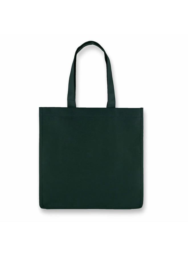 True 6 Bottle Wine Bag with Divider, Non-Woven 100 GSM, Customizable Reusable Wine Bottle Carrier, Green Large - Image 5