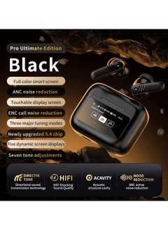 OULIYO OULIYO Bluetooth earphone,TWS LX-20 Smart Touch Screen Wireless Bluetooth Headphone for Sport  Bluetooth Headset,Color touch screen +ANC+ENC dual noise reduction ,21 languages AI Clear Calls  - Image 4