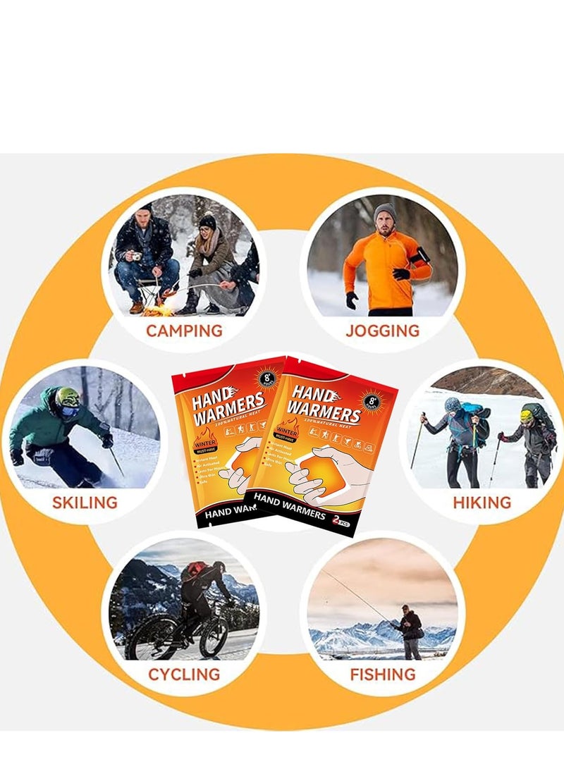 Hodaf Hand Warmer Value Pack (10 Pcs), Disposable Hand Warmers, 8 Hours Heating, Super Long Lasting - Natural - Air Activated, for Body, Hands  Toes - Odorless Hot Hand Warmer for Winter Outdoor Activities - Image 5