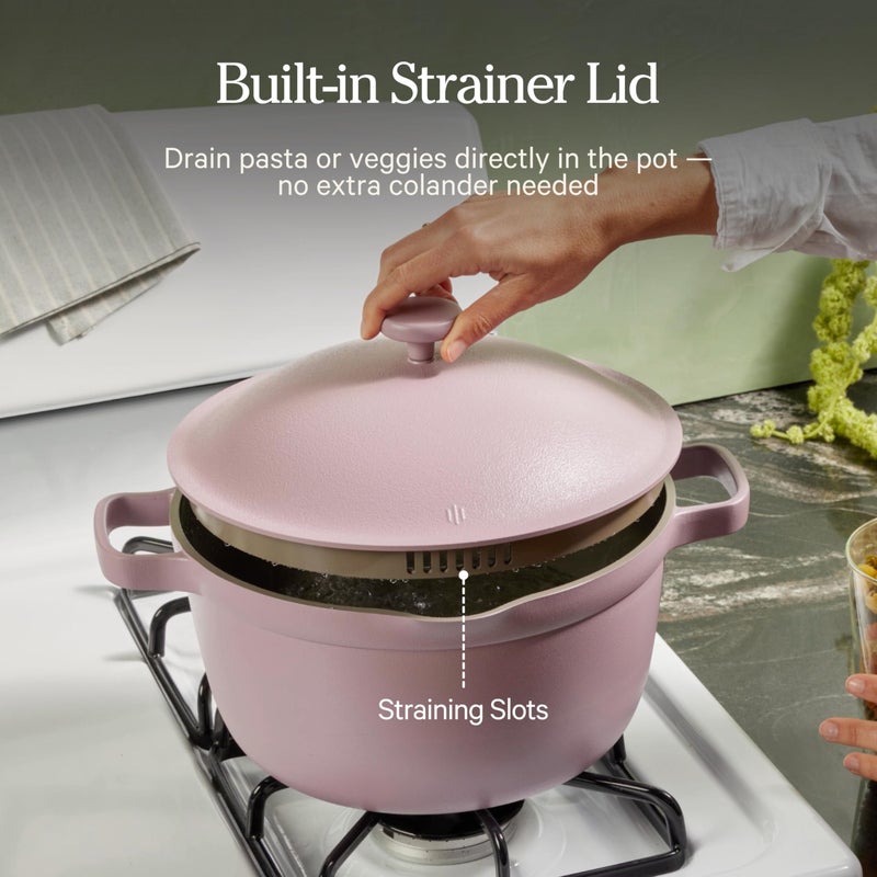 Our Place Perfect Pot | 5.5 Qt Ceramic Pot with Lid & Spatula | Patented 8-in-1, PFAS-Free Nonstick, Non-Toxic Cookware | Induction & Oven-Safe up to 450Â°F | Spice - Image 5