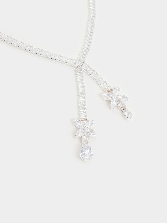 Styli Embellished Necklace and Earrings Jewelry Set - Image 4