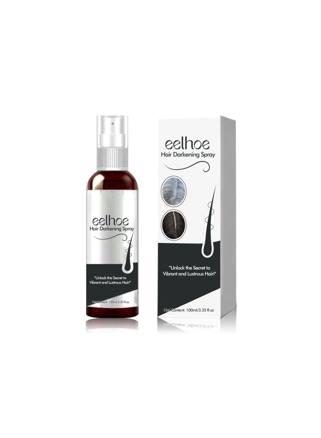 EELHOE Black Hair Spray Natural Hair Soft Shine Moisturizing Hair Spray - Image 1