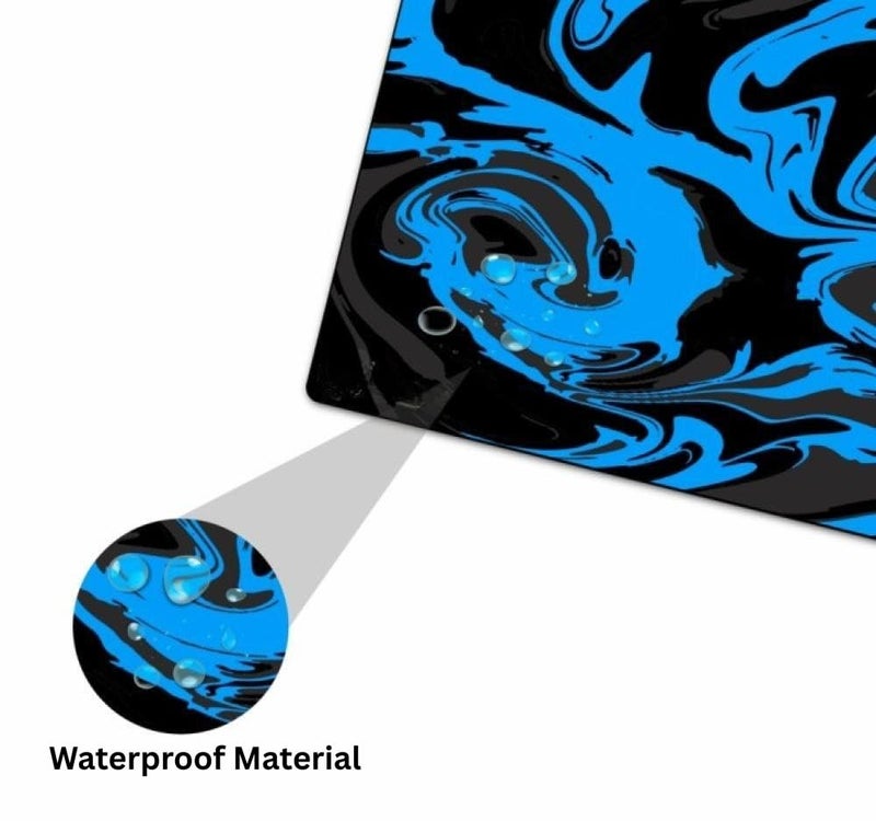 Saco XXL Gaming Mouse Pad for PC – Large Desk Mat 900×400×3mm, Extended Non-Slip Rubber Base, Waterproof Surface, Liquid Wave Design, Big Keyboard Mouse Pad for Office & Home Setup - Image 4