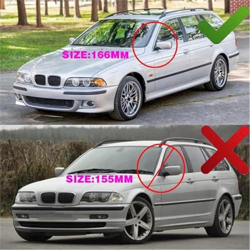 Wivplex Heated Blue Car Mirror Glass for BMW 5 Series E39 - Image 2