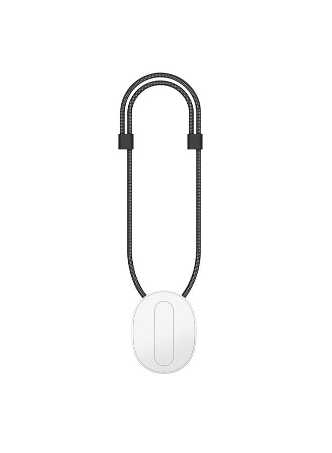 Generic SJCAM C100/C200/C300 Special Magnetic Lanyard Liberation Fixed Back Clip Running Record Camera-Color:C100 Magnetic Lanyard White  - Image 1