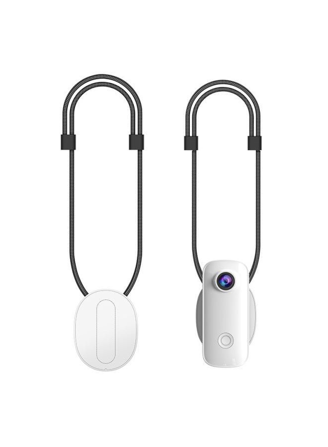 Generic SJCAM C100/C200/C300 Special Magnetic Lanyard Liberation Fixed Back Clip Running Record Camera-Color:C100 Magnetic Lanyard White  - Image 4