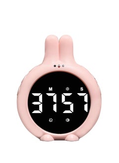 Y&D Rabbit Kitchen Timer, Cute Digital Cooking Large LED Display, 99 Minutes Countdown Up, Vibrating Pink  - Image 1