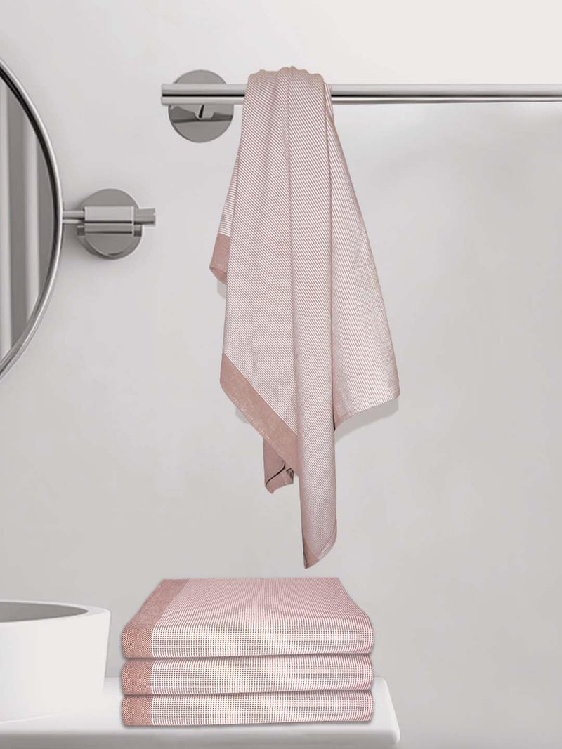 Athom Living Astar Cotton Bath Towel Soft Absorbent Lightweight 75 x 150 cm Ideal for Home Gym and Travel Pack of 2 - Image 1