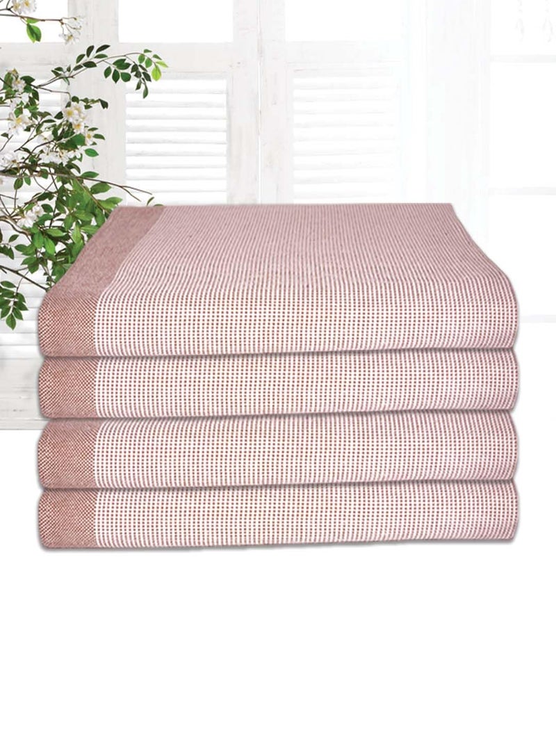 Athom Living Astar Cotton Bath Towel Soft Absorbent Lightweight 75 x 150 cm Ideal for Home Gym and Travel Pack of 2 - Image 3