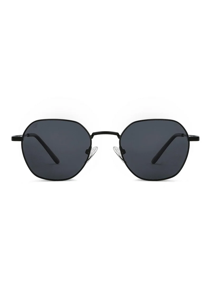 VINCENT CHASE Unisex Polarized Hexagon Sunglasses - VC S13121 - Lens Size: 49 Mm