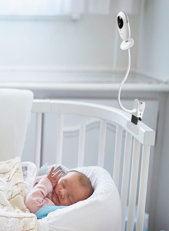 HOLACA Flexible Clip Mount for TakTark BM611/BM612 Baby Monitors Camera Stand Bracket with 1/4 Threaded Hole and Adjustable 360 Degree Mount for Crib Nursery(with Base Connect) (Clip Mount) - Image 2