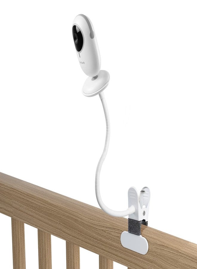 HOLACA Flexible Clip Mount for TakTark BM611/BM612 Baby Monitors Camera Stand Bracket with 1/4 Threaded Hole and Adjustable 360 Degree Mount for Crib Nursery(with Base Connect) (Clip Mount) - Image 1