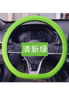Summer Fashion Silicone Steering Wheel Cover Silicone green steering wheel 1