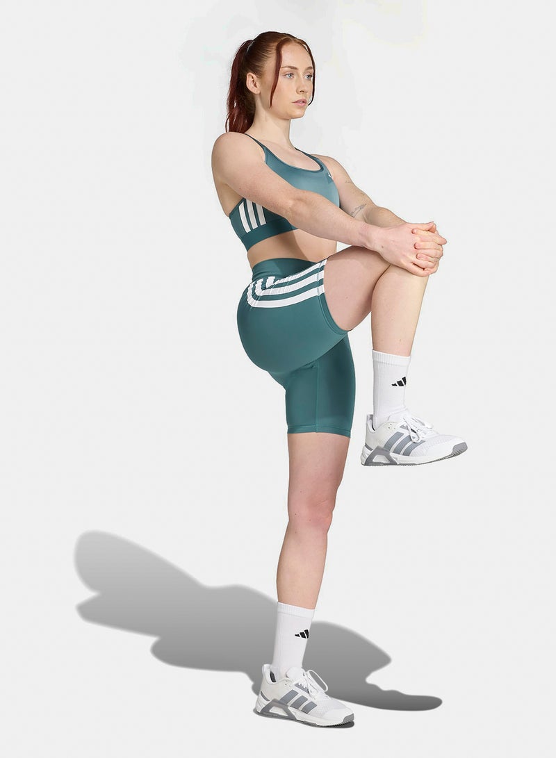 Adidas Primeliftreact Train Medium Support 3-Stripes Bra - Image 3