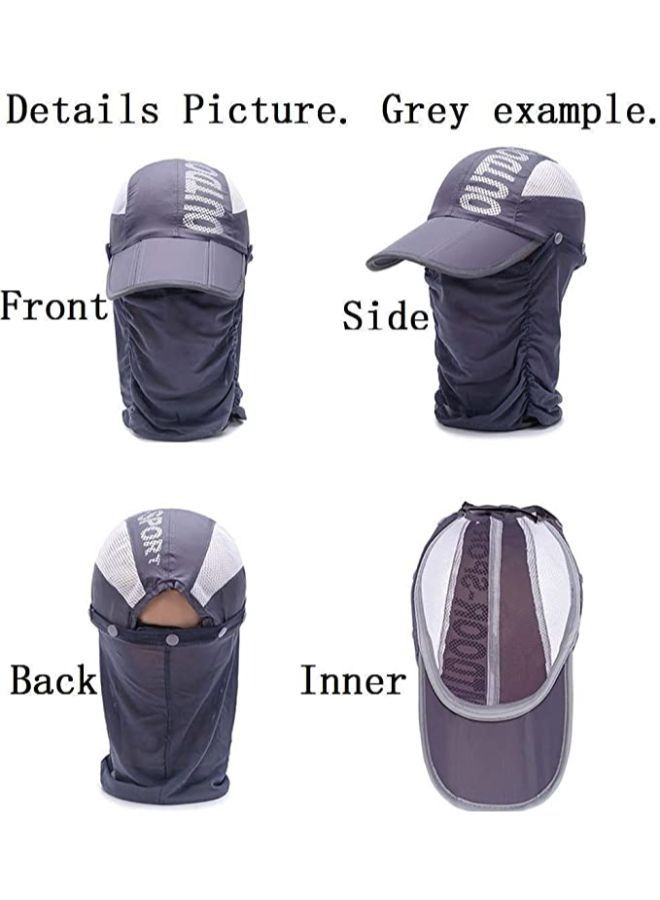 EasyLife Summer Outdoor Travel Foldable Face Cover Sun Hat - Image 3