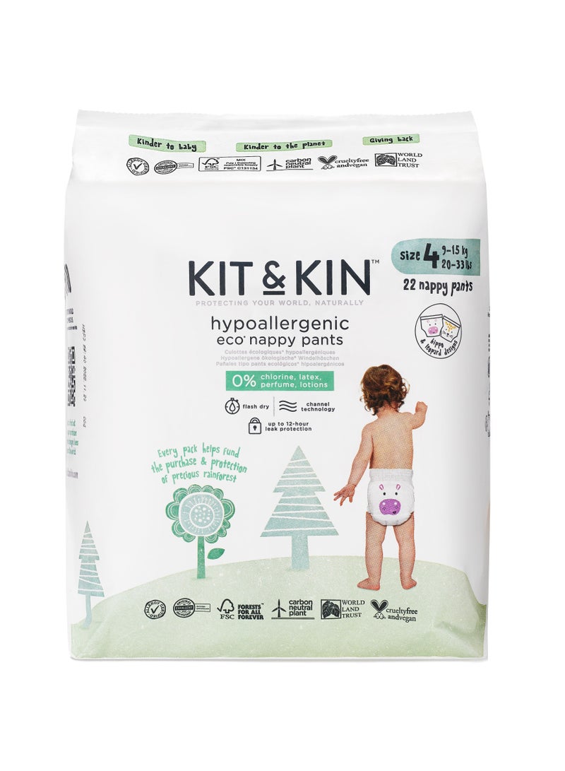 Kit & Kin Eco Pull Up Diapers Size 4 Maxi 6 x 22 Diapers - Image 3
