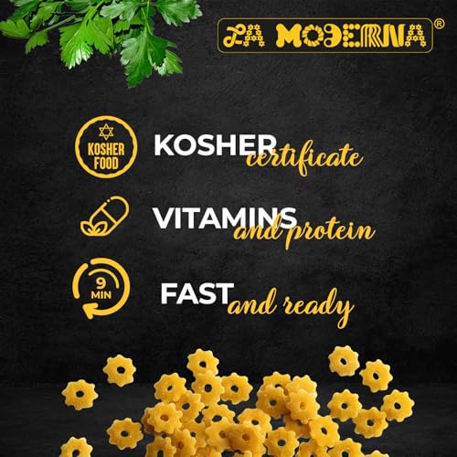 LA MODERNA, Star Estrella Pasta, 7 oz (Pack of 20) | Enriched Durum Wheat Semolina | Kosher, Non-GMO, Iron and Vitamin-Fortified | Fun Shapes for Soups, Kids’ Meals, and Lunches - Image 3