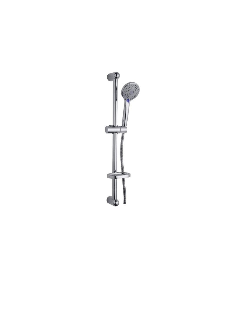 Slide Bar Shower Kit Shower Head and Stainless Steel Slide Bars Shower Hose and Soap Dish - NSB-8002  - Image 3