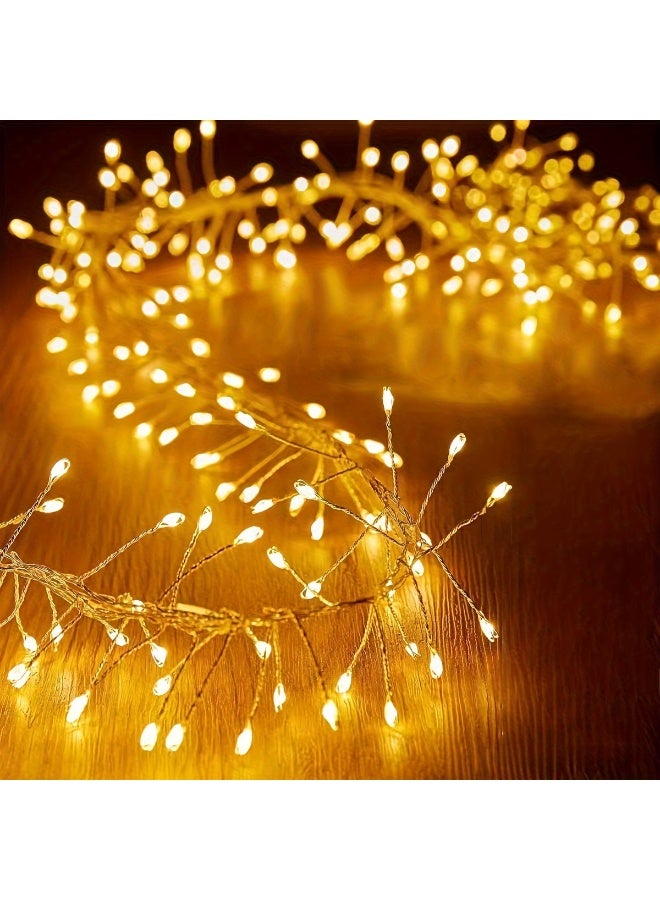 أضواء زينة LED منحنية بطول 300 سم/118.11 بوصة، أضواء معلقة لاسلكية لتزيين حفلات الزفاف والمنازل والمكاتب والتصوير الفوتوغرافي، جهد منخفض، آمنة وسهلة التركيب - Image 4